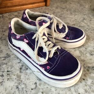 Vans Toddler Purple Heart Sneakers